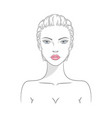 a beautiful young nude vector image vector image