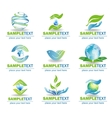 eco design elements vector image