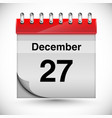 calendar for december vector image
