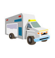 food white truck flat design vector image