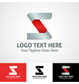 hi-tech trendy initial icon logo z vector image