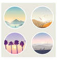 landscapes vector image