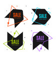 sale banner abstract advertising design set vector image