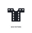 sew pattern isolated icon simple element from vector image