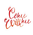 watercolor lettering vector image vector image