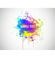 abstract paint splash background vector image
