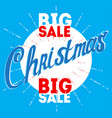christmas big sale poster for the week vector image vector image