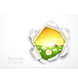 natural background with flowers vector image vector image