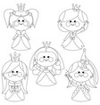beautiful girl princesses vector image vector image