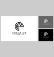 initial letter e logo design template vector image vector image