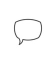 speech bubble line icon vector image