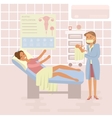 woman gives birth to a child vector image