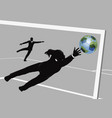 business man soccer concept vector image vector image