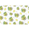 lemon seamless pattern vector image vector image
