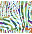 background with colorful zebra skin pattern vector image