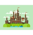 medieval castle vector image vector image