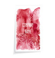 watercolor banner vector image vector image