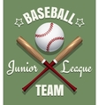baseball game team emblem vector image