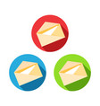 post letter icon set symbol set isolated vector image