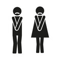 funny wc symbols vector image