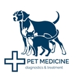 pet clinic logo vector image