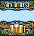 poster for oktoberfest vector image vector image