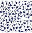 hand drawn shark with abstract texture pattern vector image vector image