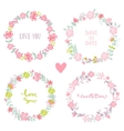 wedding vintage elements vector image
