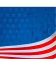american flag background vector image vector image