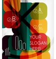 infographic abstract background vector image