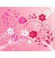 floral background vector image