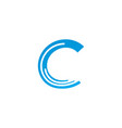 modern initial letter vector image vector image