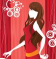 woman silhouette vector image