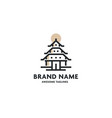 asian architecture logo vector image