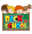 back to school vector image