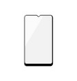 electronic phone glass screen cartoon vector image
