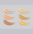foundation smudge realistic liquid vector image
