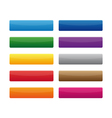 rectangular buttons vector image vector image