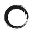 brush strokes circles of paint on white vector image