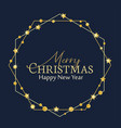christmas golden stars vector image vector image