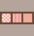 groovy retro seamless pattern set abstract vector image