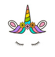 unicorn vector image