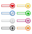 web buttons vector image