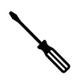 slotted common blade screwdriver icon vector image