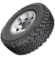 offroad vehicles wheel vector image
