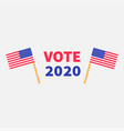 president election day vote 2020 voting concept vector image vector image