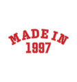 made in 1997 lettering year birth vector image vector image
