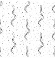 seamless pattern mystical snake with moon vector image vector image