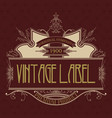 vintage typographic label premium vector image