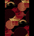 alcove bridge maple circles japanese chinese vector image